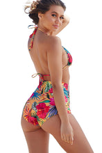Load image into Gallery viewer, Sunset Tropical Print Triangle Top
