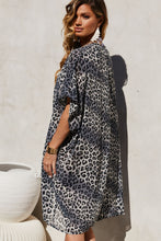 Load image into Gallery viewer, Snow Leopard Chiffon Kimono Cover Up
