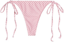 Load image into Gallery viewer, Baby Pink Polka Dot Brazilian Thong Bottom
