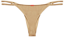 Load image into Gallery viewer, Acapulco Champagne Mid Rise Double Strap Side Loops Bikini Bottom
