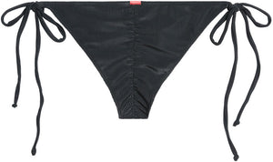 Black Ribbed Classic Scrunch Bottom