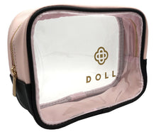 Load image into Gallery viewer, Doll Black Clear Makeup Bag
