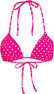 Pink Polka Dot Triangle Top