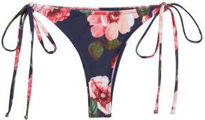 Rose Garden Print Brazilian Thong Bottom