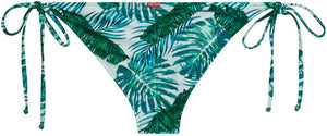 Tropical Palm Print Classic Scrunch Bikini Bottoms