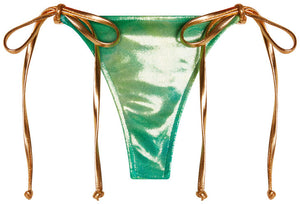 Blue Green Tie Dye Shimmer  G-String Thong Bottom