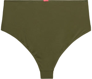 Olive High Waist Bikini Bottom