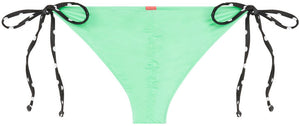 Mint & Black Polka Dot Classic Scrunch Bottom