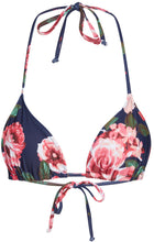 Load image into Gallery viewer, Rose Garden Print Triangle Bikini Top
