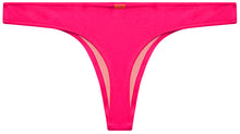 Load image into Gallery viewer, Fuchsia Banded Brazilian Thong Bottom
