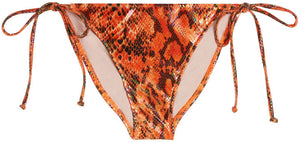 Orange Python Full Coverage Scrunch Bottom