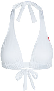 White Adjustable Halter Top