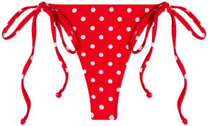 Red Polka Dot G-String Thong Bottom