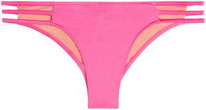 Neon Pink Triple Strap Classic Scrunch Bottoms