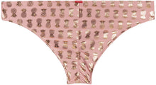 Load image into Gallery viewer, Blush &amp; Gold Pineapple Banded Classic Scrunch Bottom
