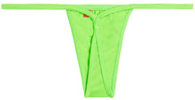 Load image into Gallery viewer, Solid Neon Green Y-Back Thong Underwear
