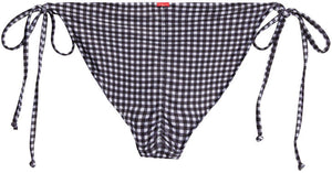 Black & White Gingham Full Coverage Scrunch Bottom