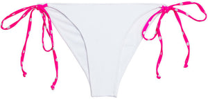 White & Pink Polka Dot Classic Scrunch Bottoms