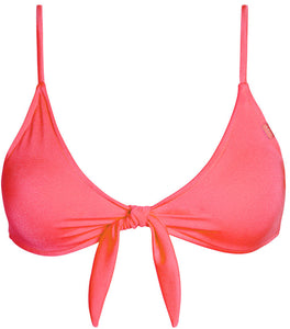 Neon Coral Bralette Top