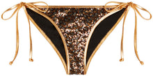 Load image into Gallery viewer, Gold Galaxy Sequin Classic Scrunch Bottom
