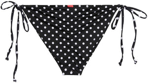 Black Polka Dot Full Coverage Scrunch Bottom