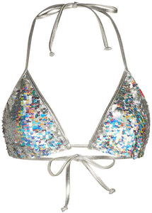 Disco Sequin Triangle Top