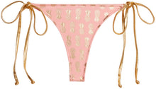 Load image into Gallery viewer, Blush &amp; Gold Pineapple Brazilian Thong Bottom
