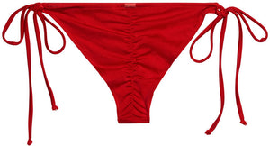 Red Classic Scrunch Bikini Bottoms