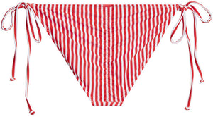 Red & White Stripes Full Coverage Scrunch Bottom