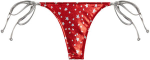 Red Firecracker Brazilian Thong Bottom