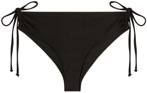 Black Full Coverage Mid-Rise Scrunch Bottom