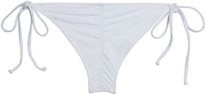 White Classic Scrunch Bikini Bottoms