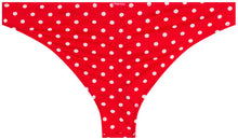 Load image into Gallery viewer, Red Polka Dot Banded Classic Scrunch Bottom
