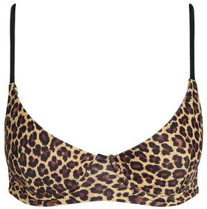 Leopard Underwire Bra Top