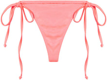 Load image into Gallery viewer, Neon Coral G-String Thong Ruched
