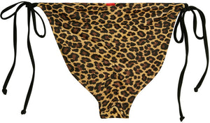 Leopard & Black Full Coverage Scrunch Bottom