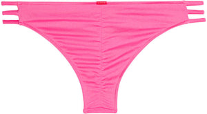 Neon Pink Triple Strap Classic Scrunch Bottoms