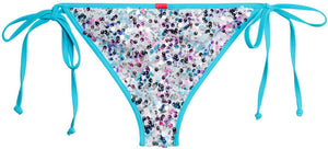 Party Sequin & Aqua Classic Scrunch Bottom