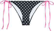 Load image into Gallery viewer, Black Polka Dot &amp; Pink Classic Scrunch Bottom
