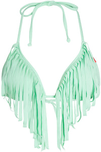 Mint Fringe Triangle Top