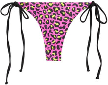 Load image into Gallery viewer, Neon Pink Leopard Brazilian Thong Bottom
