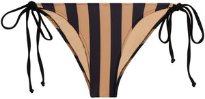 Black & Taupe Stripes Classic Scrunch Bottom