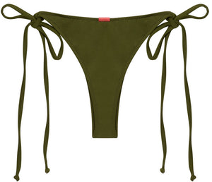 Olive Brazilian Thong Bottom