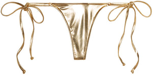 Gold G-String Thong Bottom