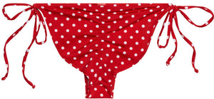 Red Polka Dot Full Coverage Scrunch Bottom