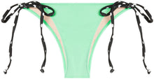 Load image into Gallery viewer, Mint &amp; Black Polka Dot Micro Scrunch Bottom
