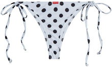 Load image into Gallery viewer, White Polka Dot Brazilian Thong Bottom
