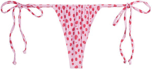 Pink Cheetah G-String Thong Ruched