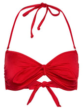 Load image into Gallery viewer, Red Bandeau Bikini Top
