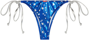 Blue Firecracker Brazilian Thong Bottom